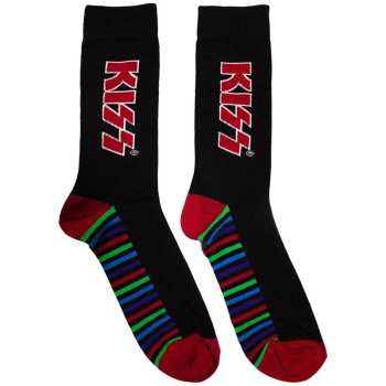 Merch Kiss: Bokazokni Red Logo Kiss & Stripes