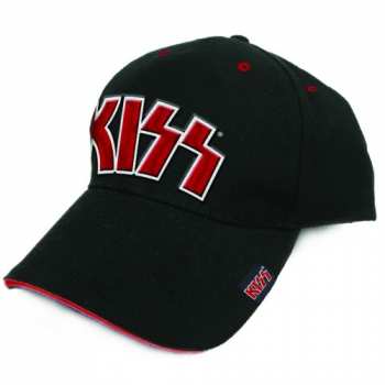 Merch Kiss: Baseball sapka Red On White Logo Kiss