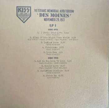 2LP Kiss: Off The Soundboard: Live in Des Moines