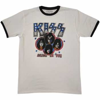 Merch Kiss: Ringer Póló Alive In '77