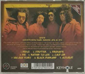 CD Kiss: Lafayette Music Room, Memphis TN April 18 1974