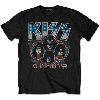 Merch Kiss: Póló Alive In '77 