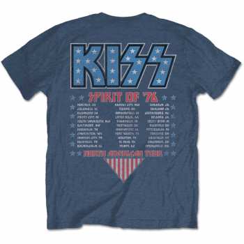 Merch Kiss: Kiss Unisex T-shirt: Americana (back Print) (small) S