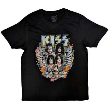 Merch Kiss: Kiss Unisex T-shirt: End Of The Road Wings (back Print) (small) S