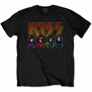 Merch Kiss: Póló Logo Kiss, Faces & Icons 