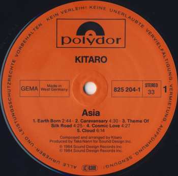 LP Kitaro: Live In Asia