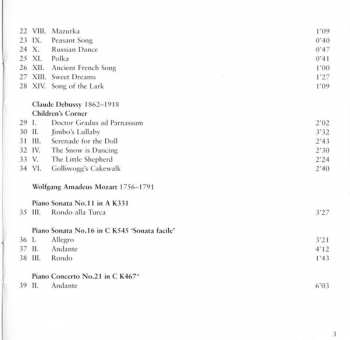 CD Klara Wurtz: Piano Music For Children (Kinderszenen · Children's Corner · Für Elise · Rondo Alla Turca)