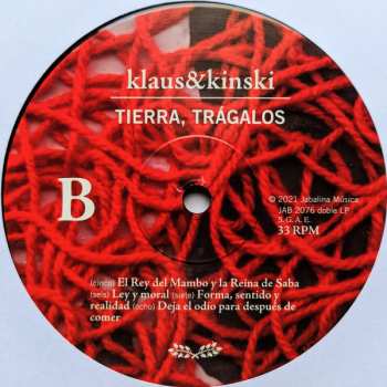 2LP Klaus & Kinski: Tierra, Trágalos (Edición 10º Aniversario) LTD | NUM