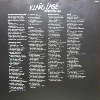 LP Klaus Lage: Stadtstreicher