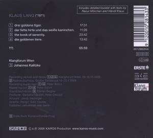CD Klangforum Wien: The Book Of Serenity.