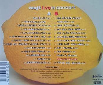 2CD Klaus Renft Combo: Live In Concert