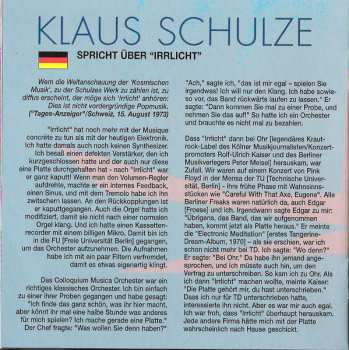 CD Klaus Schulze: Irrlicht