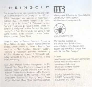 2CD Klaus Schulze: Rheingold (Live At The Loreley)