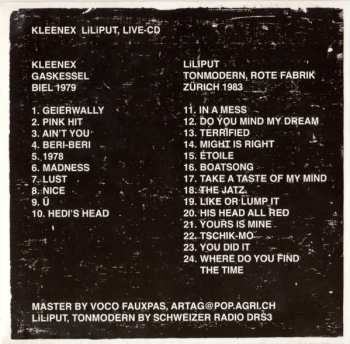 CD/DVD Kleenex: Live Recordings, TV-Clips & Roadmovie