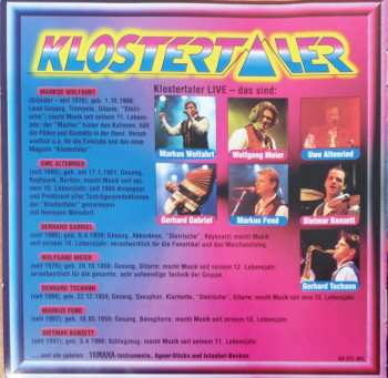 2CD Die Klostertaler: Live, Jung & Stark