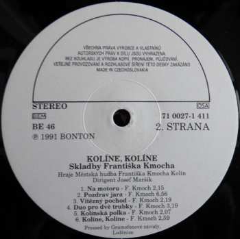 LP Kmochova Kolínská Kapela: Kolíne, Kolíne...