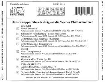 CD Wiener Philharmoniker: 150 Jahre Wiener Philharmoniker - Hans Knappertsbusch