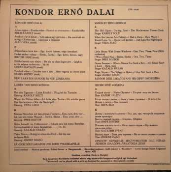 LP Kondor Ernő: Hungarian Songs - Kondor Ernő Dalai