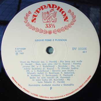 Album Konrádyho Dudácká Muzika: Lidové Písně Z Plzeňska / Lidové Písně Z Plzeňska A Jižních Čech
