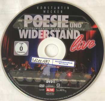 3DVD Konstantin Wecker: Poesie Und Widerstand Live