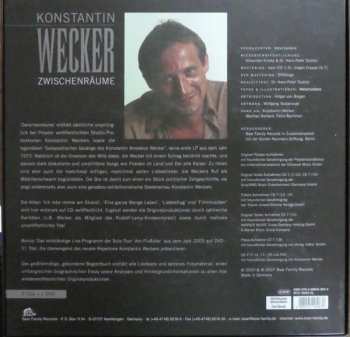 7CD/DVD/Dobozkészlet Konstantin Wecker: Zwischenräume – Die Studioaufnahmen 1973–1987