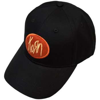 Merch Korn: Korn Unisex Baseball Cap: Oval Logo (black) (back Print)