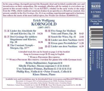 CD Erich Wolfgang Korngold: Songs • 2