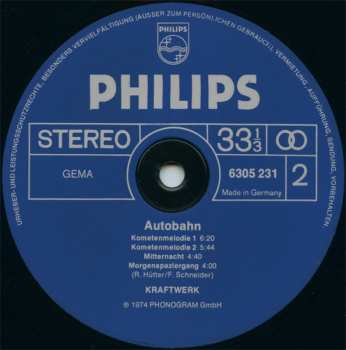 LP Kraftwerk: Autobahn