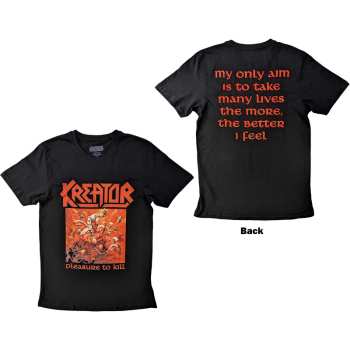 Merch Kreator: Kreator Unisex T-shirt: Pleasure To Kill (back Print) (small) S