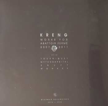 4LP/Dobozkészlet Kreng: Works For Abattoir Fermé 2007 - 2011 LTD