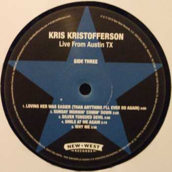 2LP Kris Kristofferson: Live From Austin TX