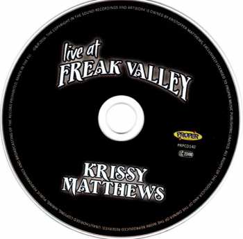 CD Krissy Matthews Band: Live At Freak Valley