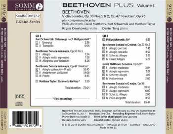 2CD Krysia Osostowicz: Beethoven Plus Volume II