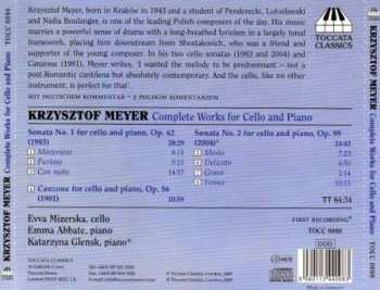 CD Krzysztof Meyer: Complete Works For Cello And Piano