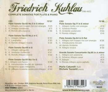 2CD Daniel Friedrich Rudolph Kuhlau: Complete Sonatas For Flute & Piano