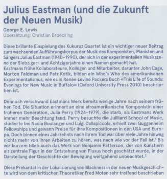 CD Julius Eastman: Piano Interpretations