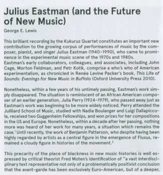 CD Julius Eastman: Piano Interpretations