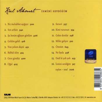 CD Kul Ahmet: İsmini Sevdiğim