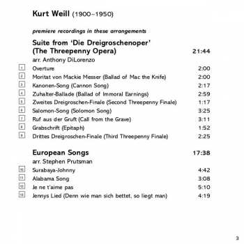 CD Kurt Weill: From Berlin To Broadway