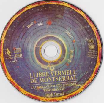 DVD/SACD Jordi Savall: Llibre Vermell De Montserrat (Cants I Danses En Honor De La Verge Negra Del Monestir De Montserrat (S. XIV))