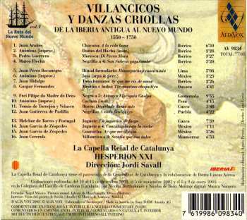 CD Jordi Savall: Villancicos Y Danzas Criollas. De La Iberia Antigua Al Nuevo Mundo (1550-1750)
