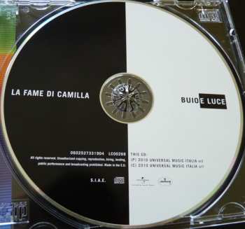CD La Fame Di Camilla: Buio E Luce