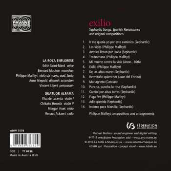 CD Quatuor Alfama: Exilio