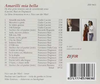 CD La Sfera Armoniosa:  Amarilli Mia Bella (De Drie Grote Tenoren Van De 17e Eeuw)