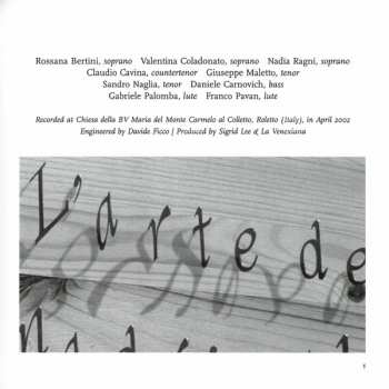 9CD/Dobozkészlet La Venexiana: L'Arte De Madrigale LTD