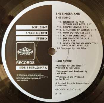 LP Labi Siffre: The Singer And The Song 