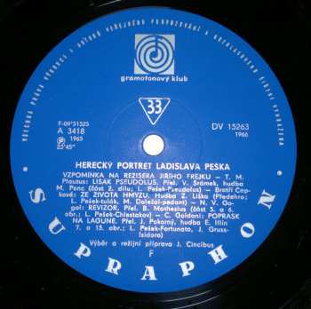 LP Ladislav Pešek: Herecký Portrét Ladislava Peška