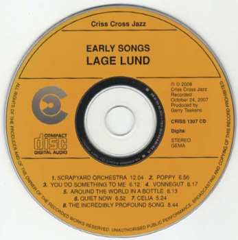 CD Lage Lund: Early Songs