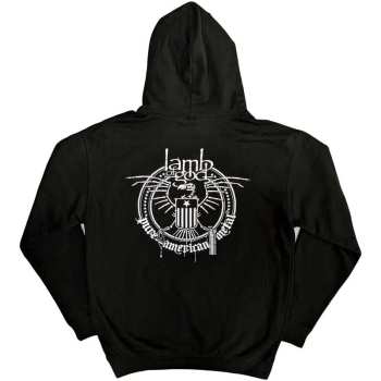Merch Lamb Of God: Lamb Of God Unisex Pullover Hoodie: Skeleton Eagle (back Print) (x-large) XL