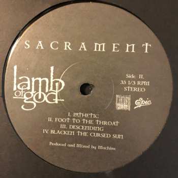 2LP Lamb Of God: Sacrament